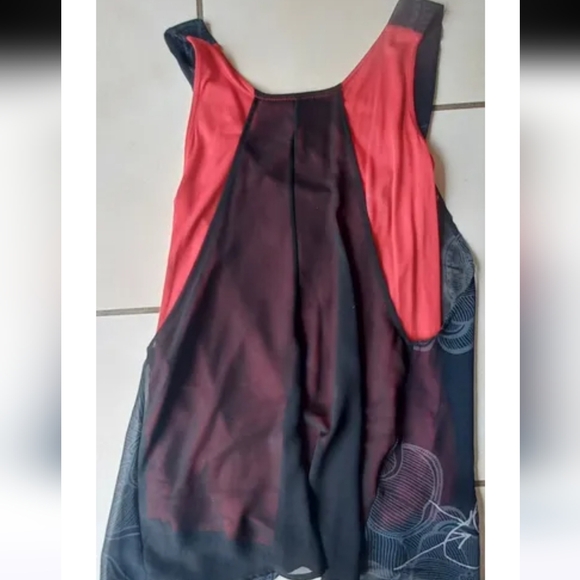 Desigual Tank top - Black and Red Floral - Picture 2 of 2